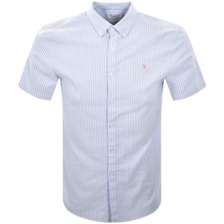 Product image for Farah Brewer Short Sleeve Shirt Blue