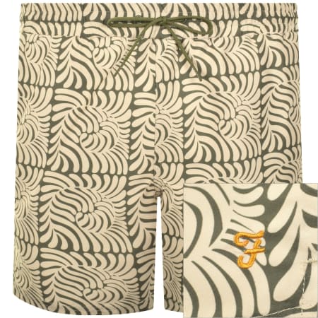 Product image for Farah Colbert Floral Fern Swim Shorts Green