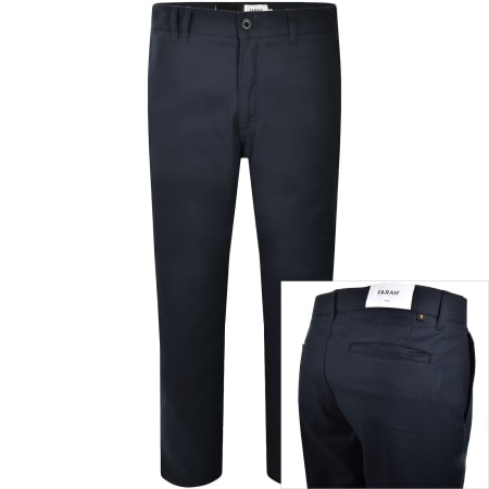 Product image for Farah Norwood Hopsack Trousers Navy