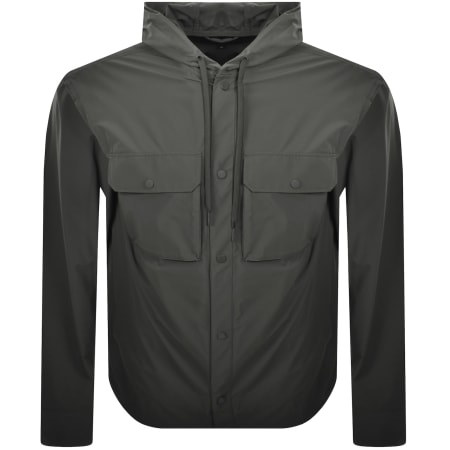 Product image for Armani Exchange Hooded Jacket Black Ink Green