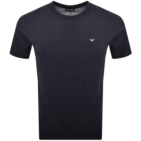Product image for Emporio Armani Beachwear Crew Neck T Shirt Navy