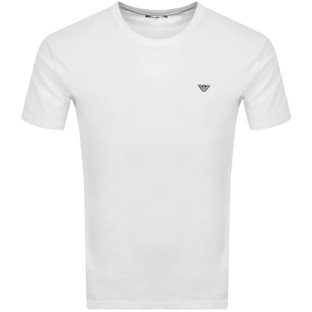 Product image for Emporio Armani Beachwear Crew Neck T Shirt White