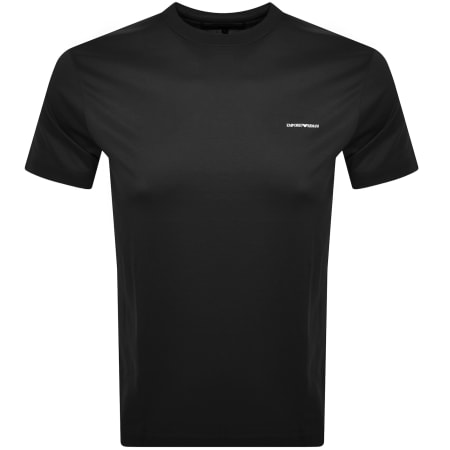 Product image for Emporio Armani Short Sleeved Logo T Shirt Black
