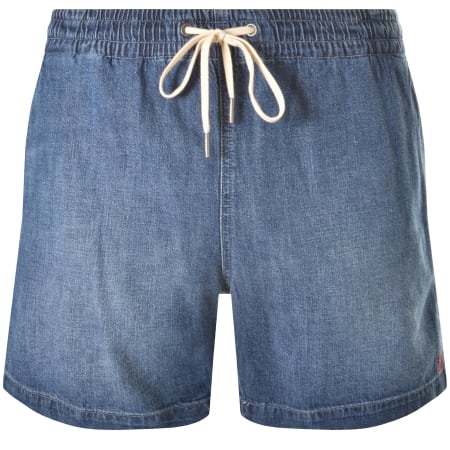 Product image for Ralph Lauren Jersey Denim Shorts Blue
