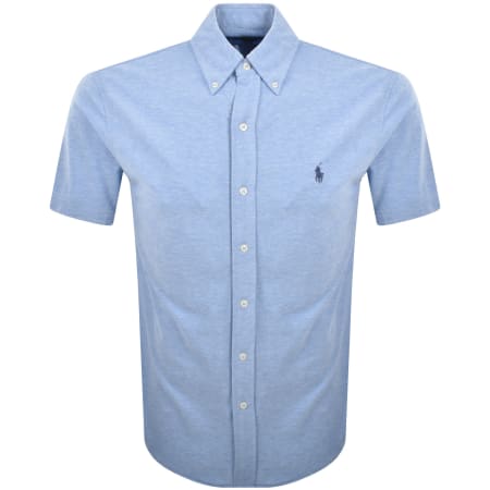 Product image for Ralph Lauren Short Sleeve Knit Shirt Blue