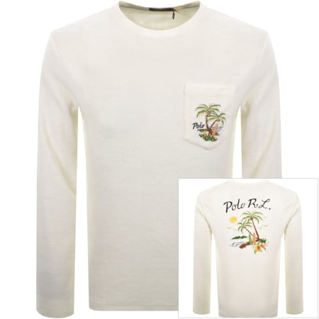 Product image for Ralph Lauren Towelling T Shirt White