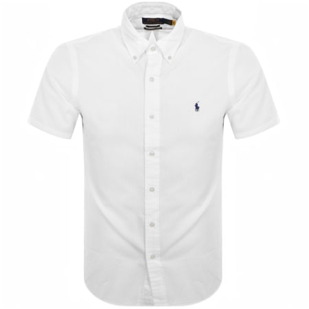 Product image for Ralph Lauren Seersucker Short Sleeve Shirt White