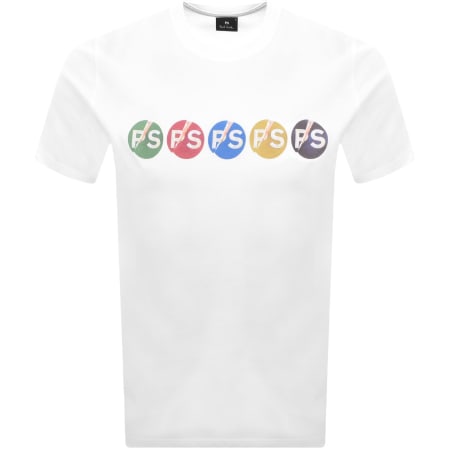 Product image for PS By Paul Smith Graffiti Logo T Shirt White