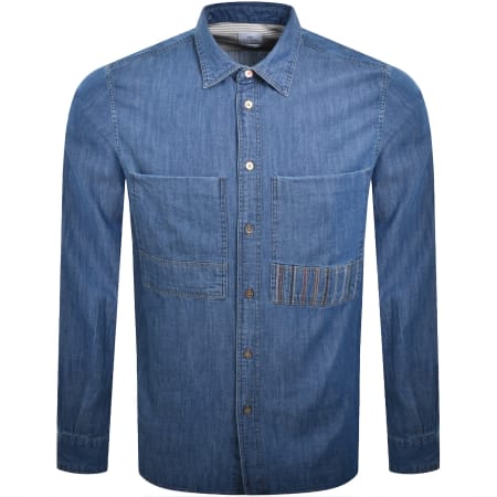 Product image for Paul Smith Long Sleeved Shirt Blue