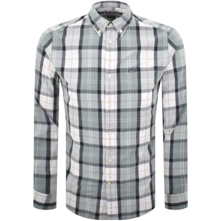 Product image for Barbour Laggon Check Long Sleeved Shirt Green