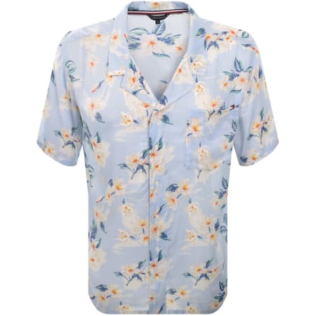 Product image for Tommy Hilfiger Bowling Short Sleeve Shirt Blue