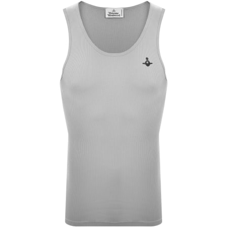 Product image for Vivienne Westwood Logo Rib Vest Grey