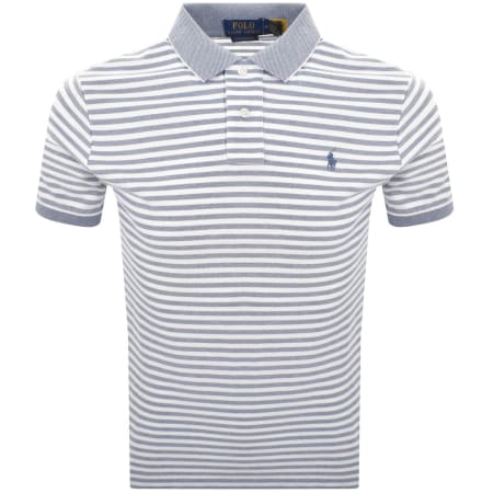 Product image for Ralph Lauren Custom Slim Polo T Shirt Blue