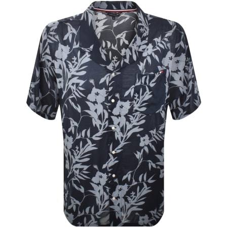 Product image for Tommy Hilfiger Bowling Short Sleeve Shirt Navy