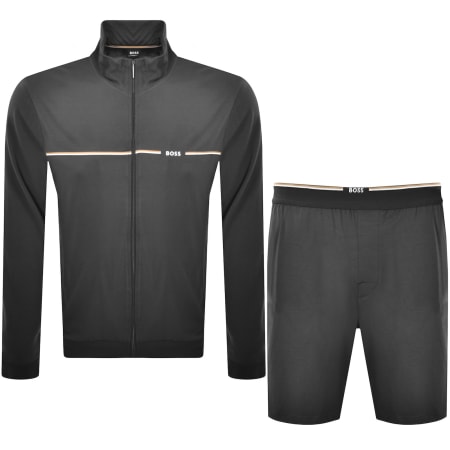 Product image for BOSS Mix And Match Bamboo Tracksuit Grey