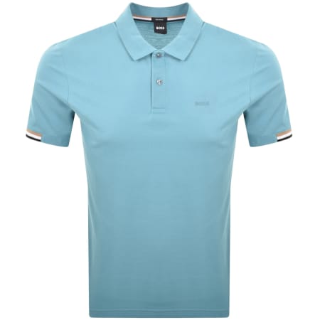 Product image for BOSS Parlay 147 Mercerised Polo Blue