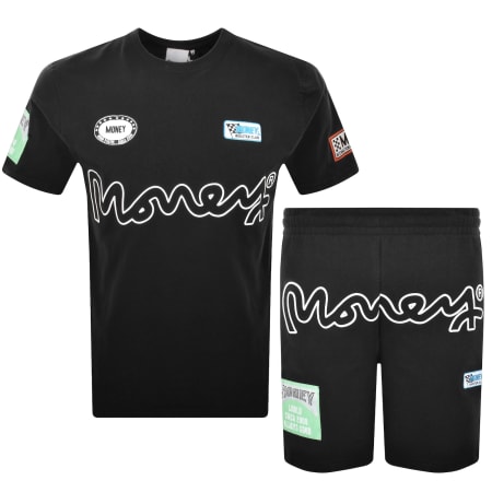 Product image for Money Patch T Shirt And Short Set Black