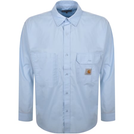 Product image for Carhartt WIP Irwin Long Sleeve Shirt Air Sky Blue