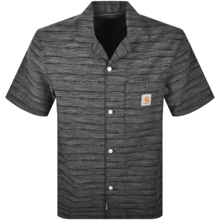 Product image for Carhartt WIP Gellar Striped Shirt Rinsed Black