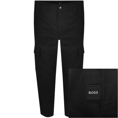 Product image for BOSS Sisla 9 Cargo Trousers Black