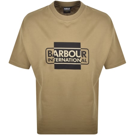 Product image for Barbour International Divide Graphic T Shirt Khaki