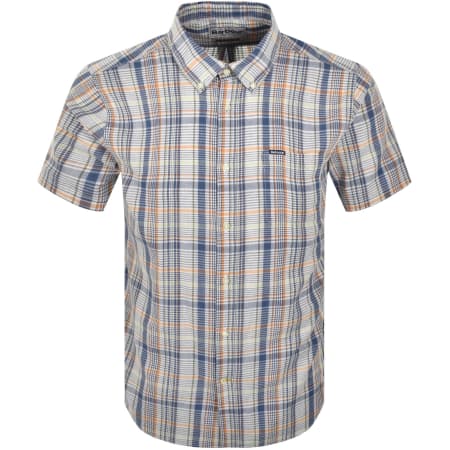 Product image for Barbour Elton Short Sleeved Shirt Navy