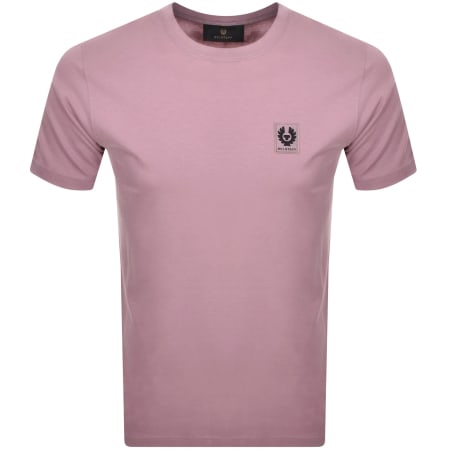 Product image for Belstaff Short Sleeve Logo T Shirt Pink