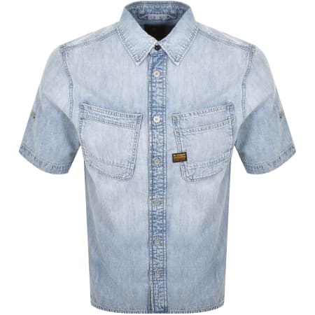 Product image for G-Star Regular Short Sleeved Shirt Blue