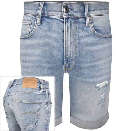 Product image for G-Star 3301 Slim Shorts Vintage Blue