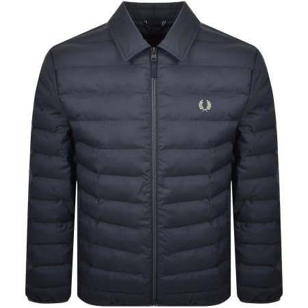 Product image for Fred Perry Collared Insulated Jacket Dark Airforce