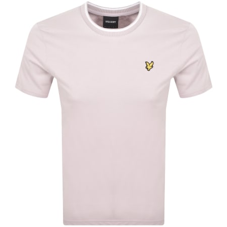 Product image for Lyle And Scott Tipped T Shirt Iris Purple