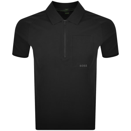 Product image for BOSS Urban Tech Polo T Shirt Black
