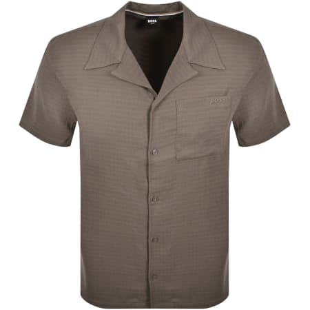 Product image for BOSS Short Sleeve Vida Shirt Brown