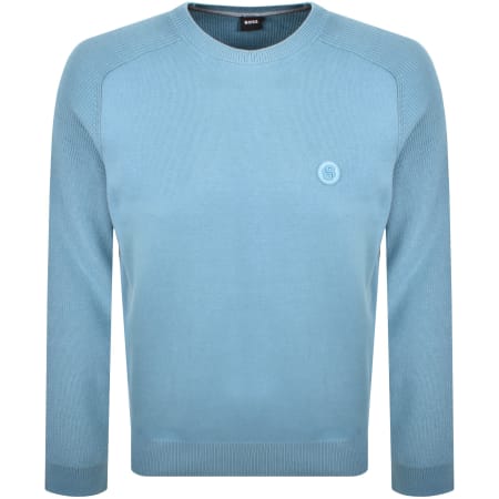 Product image for BOSS C lllian Knit Jumper Blue