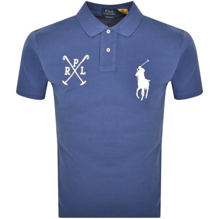 Product image for Ralph Lauren Short Sleeve Polo T Shirt Blue