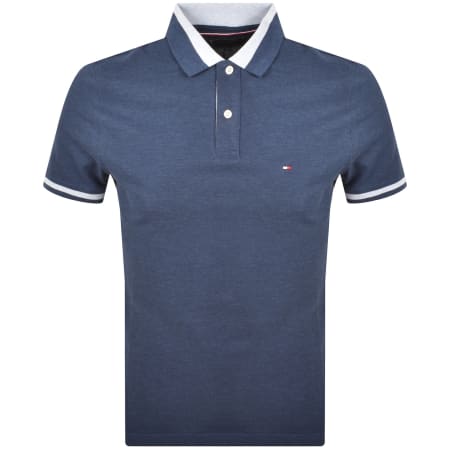 Product image for Tommy Hilfiger Contrast Collar Polo Navy Heather