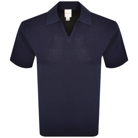 Product image for Calvin Klein Knitted Polo Dark Sapphire