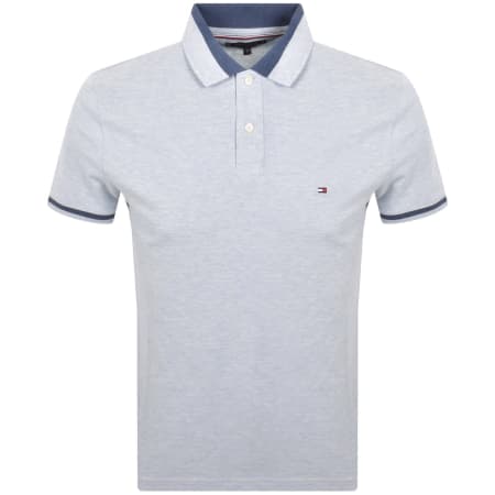 Product image for Tommy Hilfiger Contrast Collar Polo Blue Heather