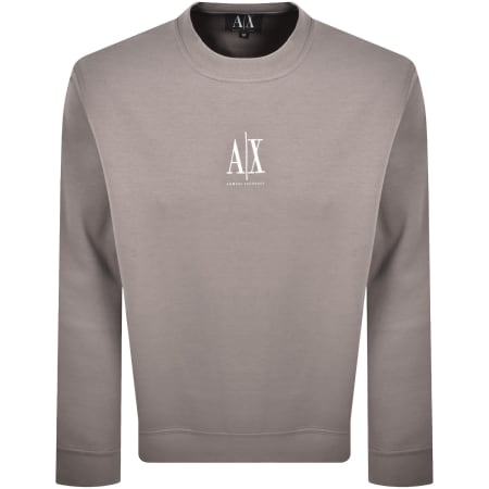 Product image for Armani Exchange Logo Sweatshirt Driftwood