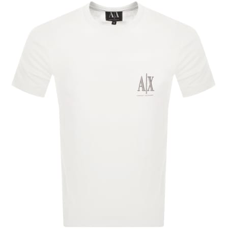 Product image for Armani Exchange Logo T Shirt Off White