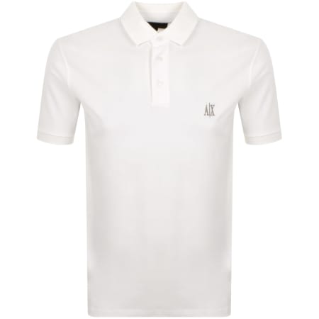 Product image for Armani Exchange Polo T Shirt Off White