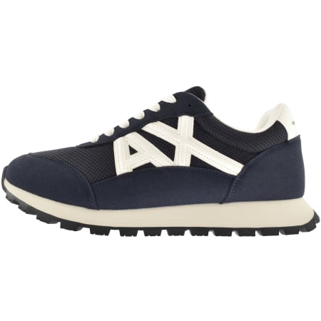 Product image for Armani Exchange Logo Trainers Navy