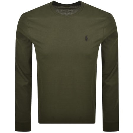 Product image for Ralph Lauren Slim Fit LS T Shirt Green
