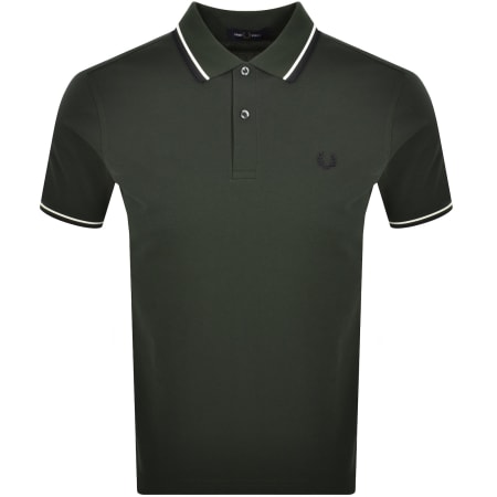 Product image for Fred Perry Twin Tipped Polo T Shirt Green