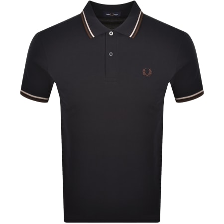 Product image for Fred Perry Twin Tipped Polo T Shirt Navy