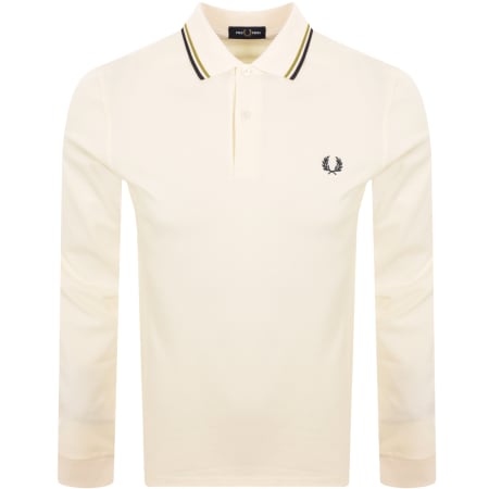 Product image for Fred Perry Twin Tipped Polo T Shirt Ecru