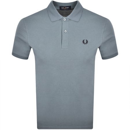 Product image for Fred Perry Plain Polo T Shirt Stockport Blue
