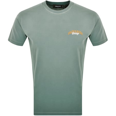 Product image for DSQUARED2 Cool Fit Logo T Shirt Green