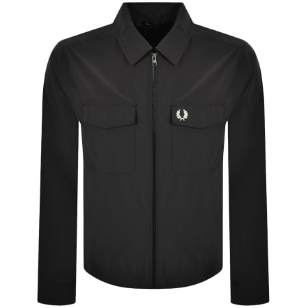 Product image for Fred Perry Zip Pocket Overshirt Anchor Grey