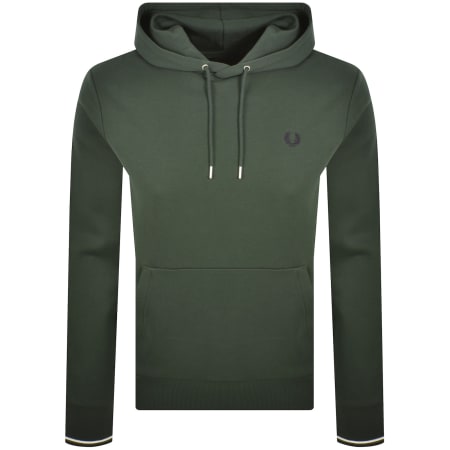Product image for Fred Perry Tipped Hoodie Court Green